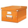 LEITZ Bote CLICK&STORE M-Box. Format A4 - Dimensions : L281xH200xP369mm. Coloris orange Wow.