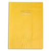 CALLIGRAPHE Protge-cahier PVC opaque (grain cuir) 20/100me avec porte-tiquette 24x32 jaune soleil