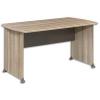 GAUTIER Table bureau L160 cm avec voile de fond Jazz - Dimensions : L160 x H74 x P80 cm coloris Chne