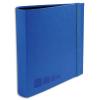 EXACOMPTA Classeur  levier OFFISSIMO en simili cuir. Format A4+, dos de 8cm. Coloris bleu.