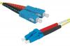 Jarretire duplex 2.0 mm OS2 SC-UPC/LC-UPC jaune - 10 m