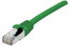 Cordon RJ45 CAT 6A F/UTP LSOH SNG vert - 0,15 m