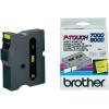 Ruban BROTHER TX651 pour �tiqueteuses (noir/jaune) 24 mm lamin�